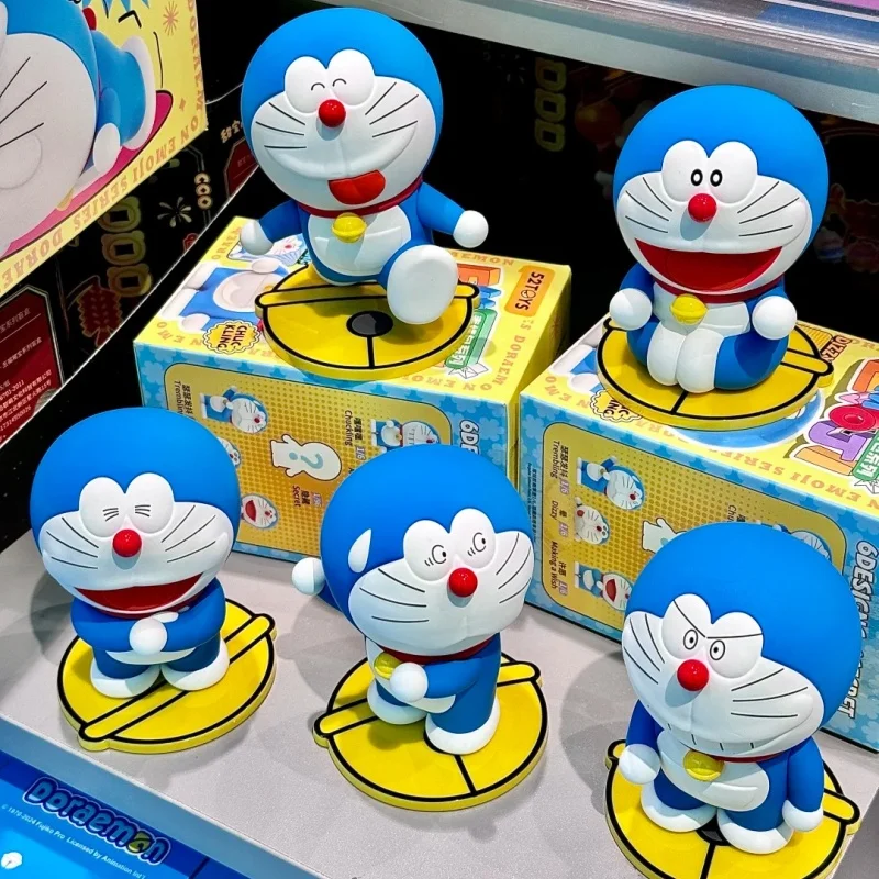 Neue echte Doraemon Emoji Serie Blind Box Anime Action Figure Sammeln Kawaii Spielzeug Desktop Dekoration Geburtstag süßes Geschenk