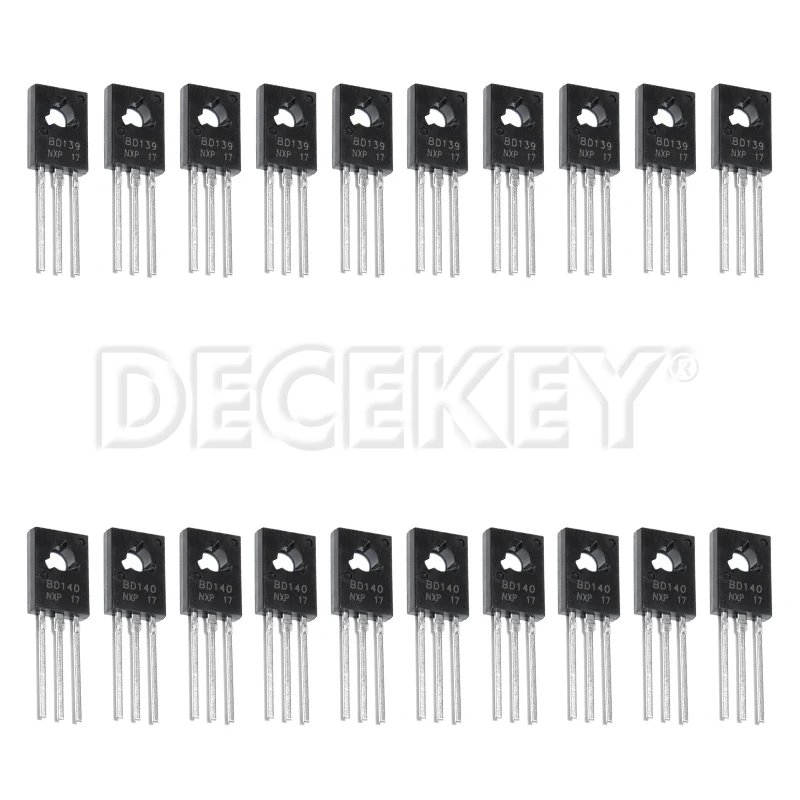 20PCS BD139 BD140 10Pair ( 10PCS BD139 + 10PCS BD140 ) TO126 TO-126 new voltage regulator IC