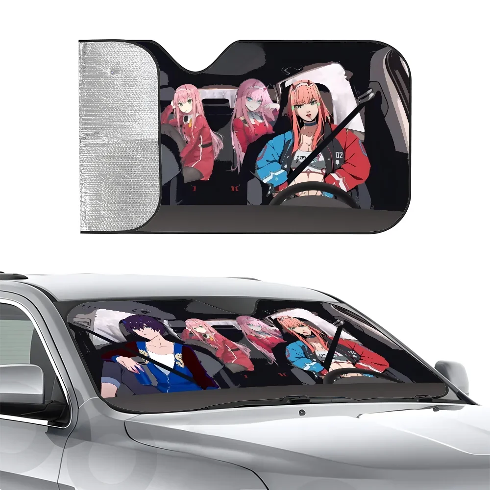 

Z-Zero Two Ichigo аниме автомобильный солнцезащитный козырек трехслойная изоляция переднее лобовое стекло автомобиля солнцезащитный козырек на присоске блоки УФ-лучи солнце