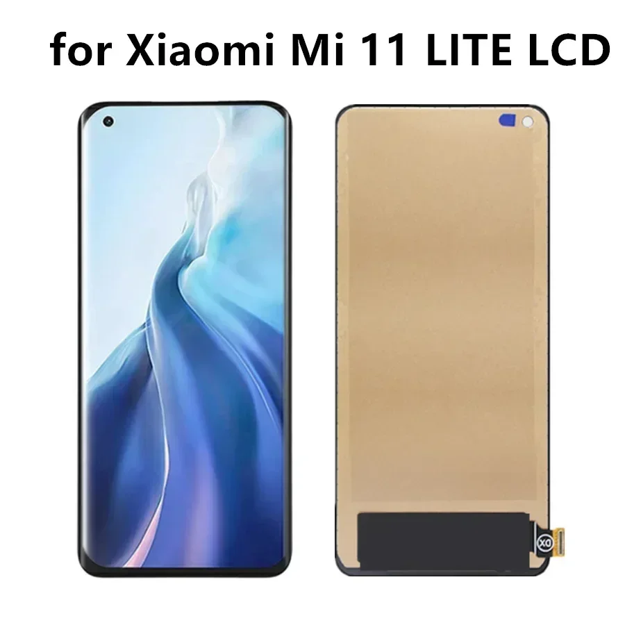 TFT Lcd  6.55'' Mi11 LITE Display Screen, for Xiaomi Mi 11 LITE M2101K9AG, M2101K9AI Lcd Display Touch Screen Digitizer Assembly