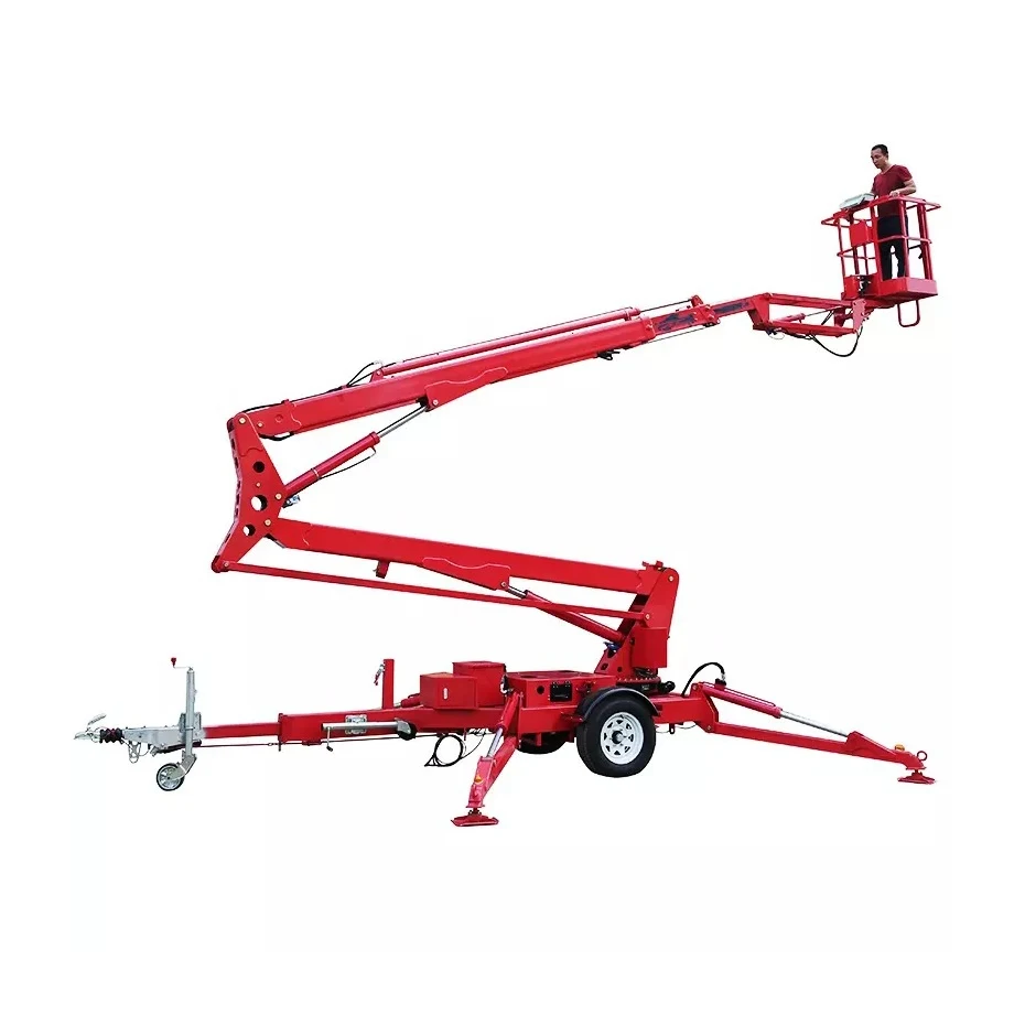 

Max Power Hydraulic Cherry Picker Trolley Lift up Table Mini Scissor Car Lift Table Equipment Manlift 20 Meter