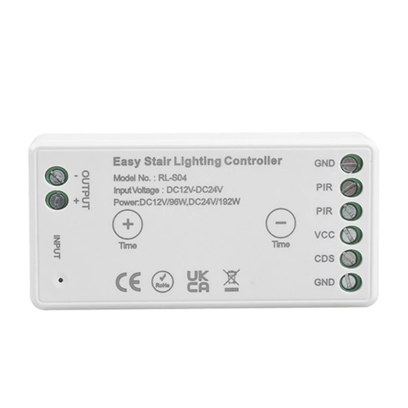 Controlador de iluminación LED para escaleras, interruptor de Sensor de luz diurna de movimiento humano infrarrojo PIR, fácil, Wifi, aplicación Tuya, DC 12V, 24V, 8A