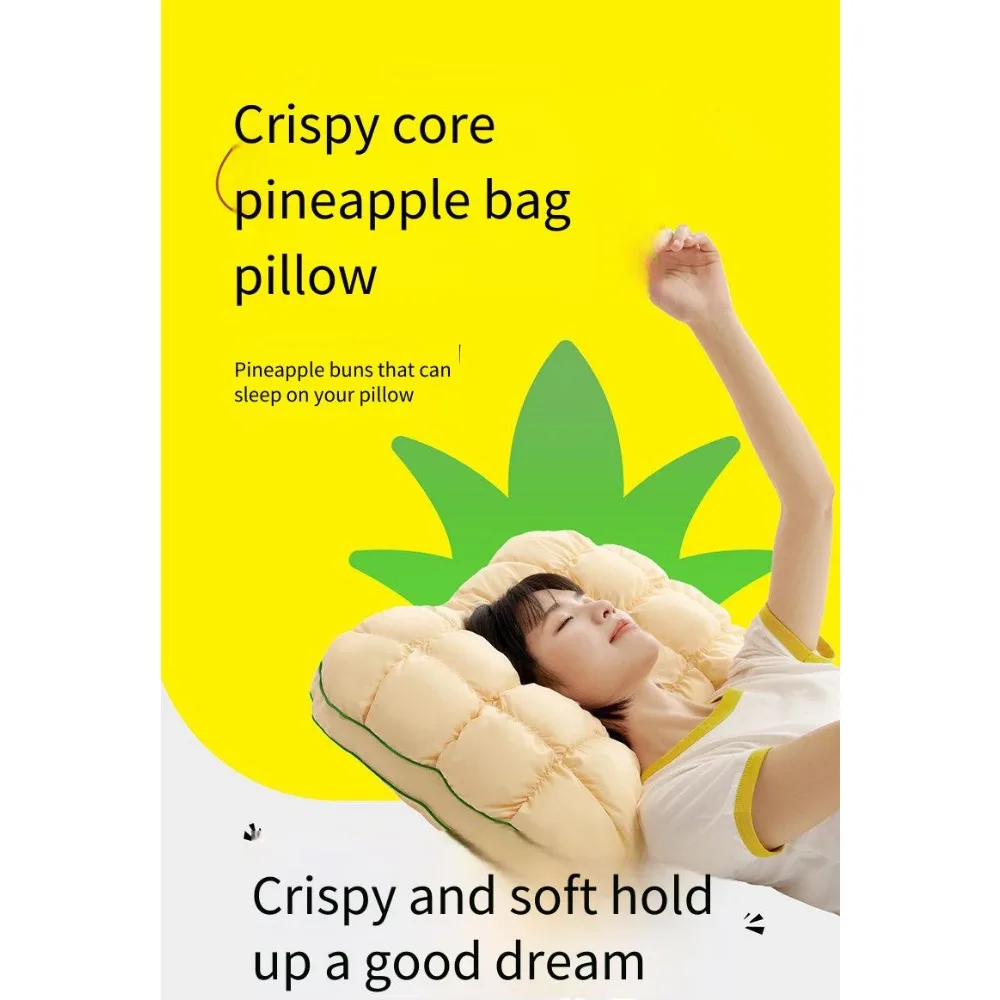 2026 new pineapple cloud pillow cross-border foreign trade cloud-shaped pineapple bag adult cervical soft pillow