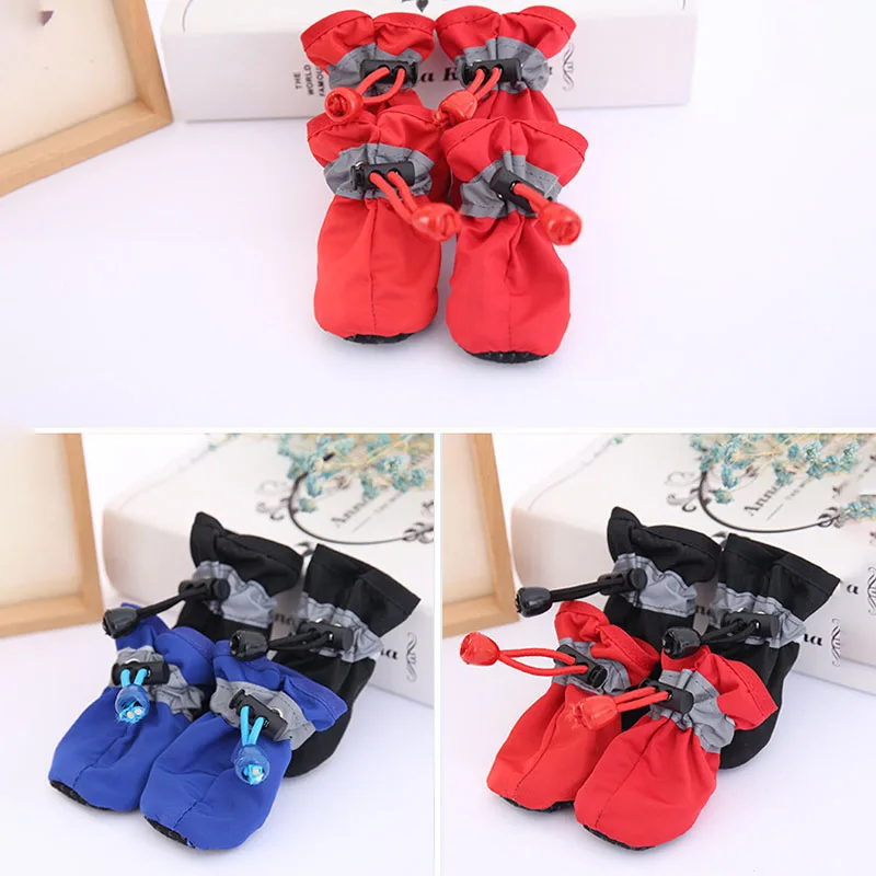1 Par de Cubrepatas Impermeables para Perros con Suela Suave, Ideales para Perros Pequeños y Medianos, Protección Antideslizante para las Patas