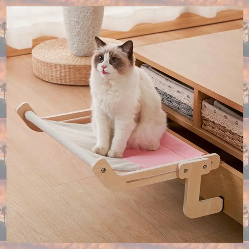 

2025 Trend Cat Hammock Universal Cat Hammock For All Seasons Cat Hanging Bed Cat Hanging Bed Convenient Fixing Bracket