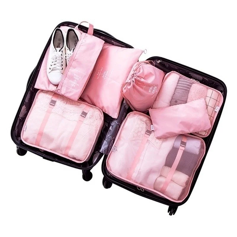 6/7/8PCS/Set Organizer Bags for Travel Organizer Bags Accessories Luggage Suitcase Organizer Waterproof Wash Bag Clothes Storage