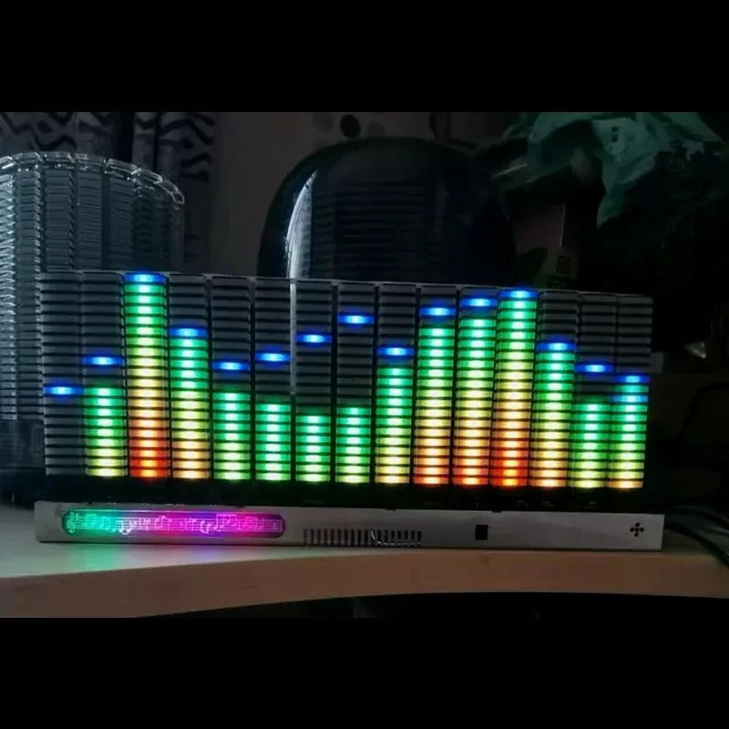 Music Spectrum Voice  20-Segment 3D Effect Full-Color Control Remote Control Clock Animation AGC Automatic Volume Control