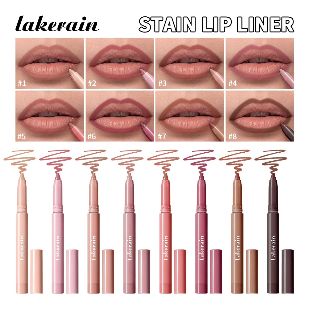 Cream Lip Liner Rich Pigmented Color Smooth Matte Texture Long Lasting Wear Waterproof Sweat-resistant Fast-setting Lip Liner