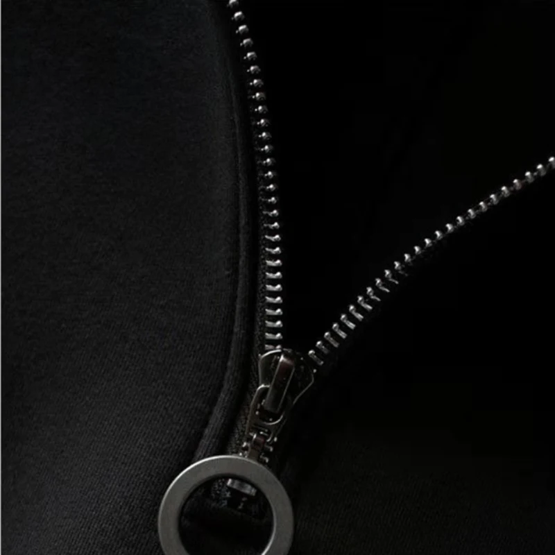 Pullover Women Sweatshirt Fall Casual Black Fashion Zipper Loose Long Sleeve Harajuku White Ladies Solid White Thin Coats