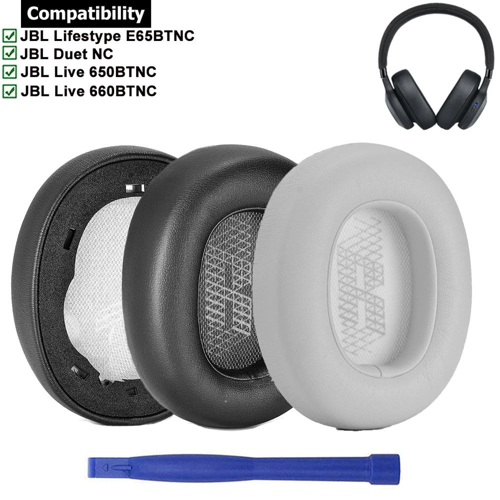 Zamienne Earpads poduszeczki do słuchawek do JBL styl życia E65BTNC na żywo 650BTNC dostroić 660BTNC Duet NC z redukcją szumów słuchawki
