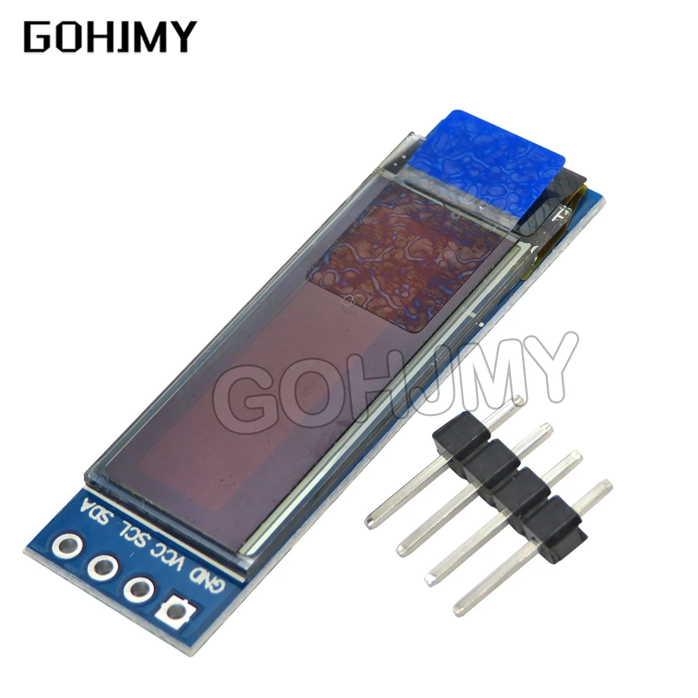 1PCS OLED Module DC 3.3V~5V 0.91 Inch White/Blue OLED 128X32 OLED LCD LED Display Module 0.91