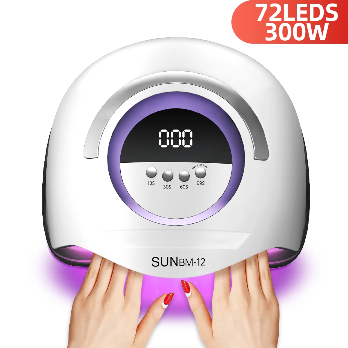 300W Big Power UV LED Nail Lamp 72 LEDS Nail Dryer Light With Auto Sensor For Professional Nail Salon Equipment Tools Home Use