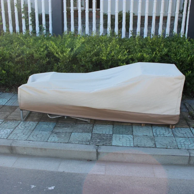 

Outdoor furniture cover Oxford fabric two-color splicing lounge chair cover