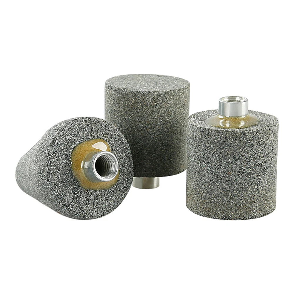 1 Pc Grinding Wheel Head M10 Thread Chamfer Countersink Bits 70grit For Stone Carving Polishing Rotary Tools Power Grinder Parts