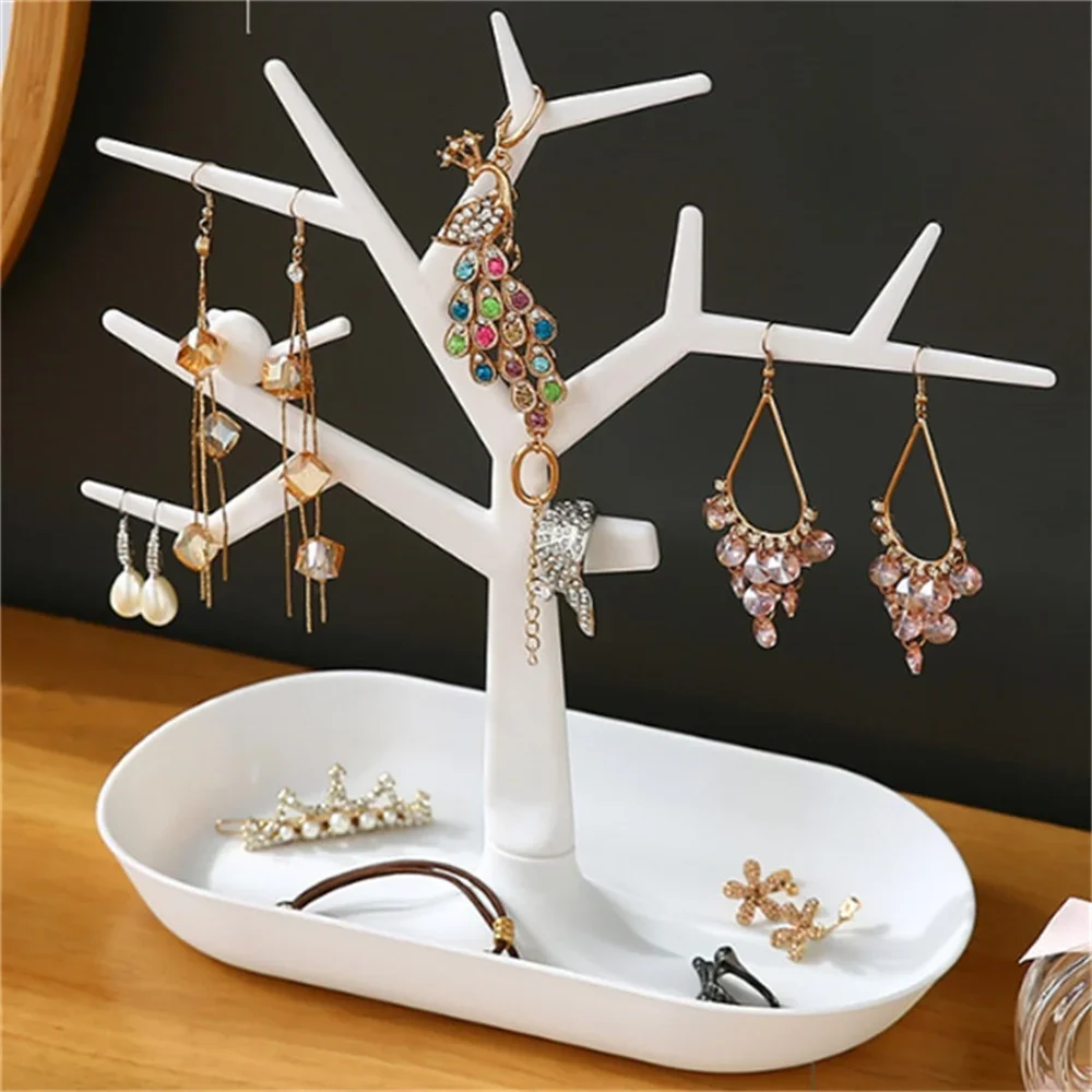 Antler Jewelry Display Stand Tray Tree Storage Racks Earrings Necklaces Rings Jewelry Boxes Case Desktop Organizer Make Up Decor