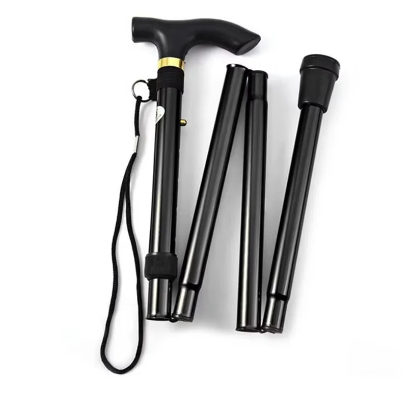 Lightweight Folding Cane, Portable Support Walking Stick, Suitable for Outdoor Hiking and Everyday Support for Seniors