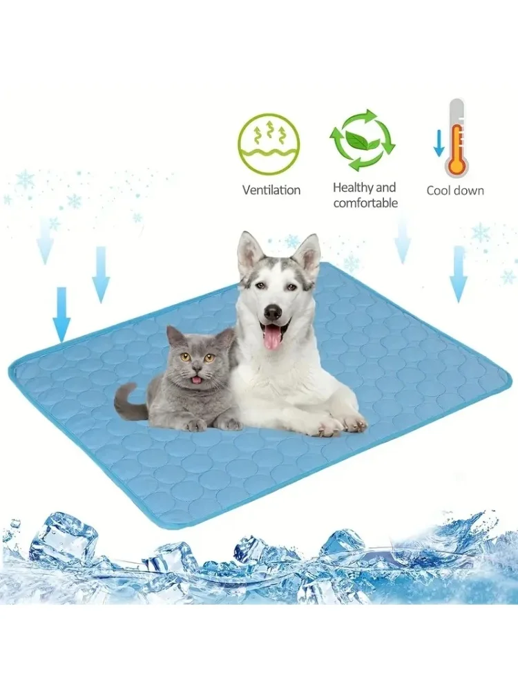 Hund Kühlmatte Sommer Haustier Kaltes Bett Extra Groß Für Kleine Große Hunde Haustier Zubehör Katze Langlebige Decke Sofa Katze Eis Pad Decke