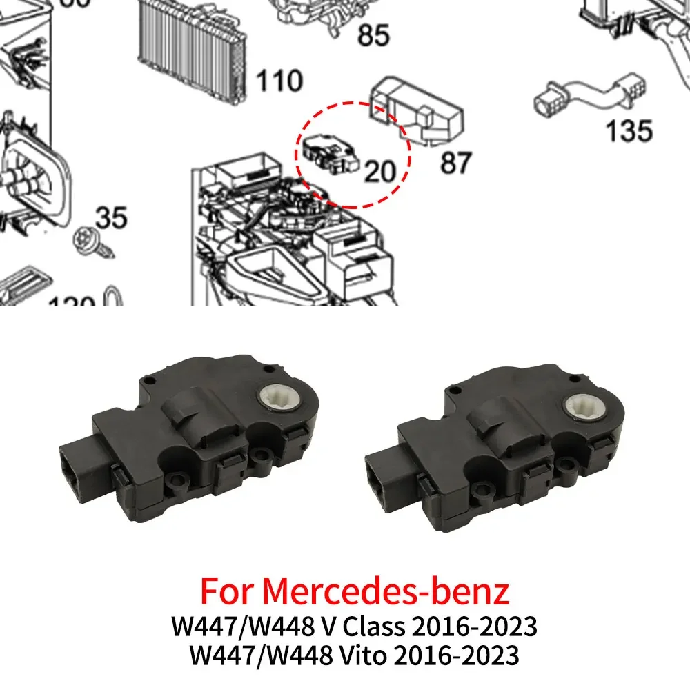

For Mercedes W447 W448 Car Hvac Evaporator Air Heater Actuator Flap Motor Air Conditioner Servo Motor For Benz V Class Vito V260