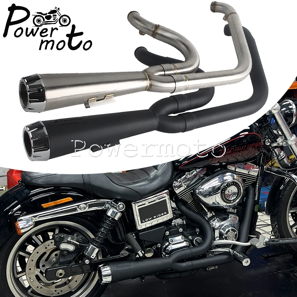 

2-в-1 полная система выхлопной системы мотоцикла полный глушитель для Harley M8 Touring Road Glide CVO Street Electra Glide Road King
