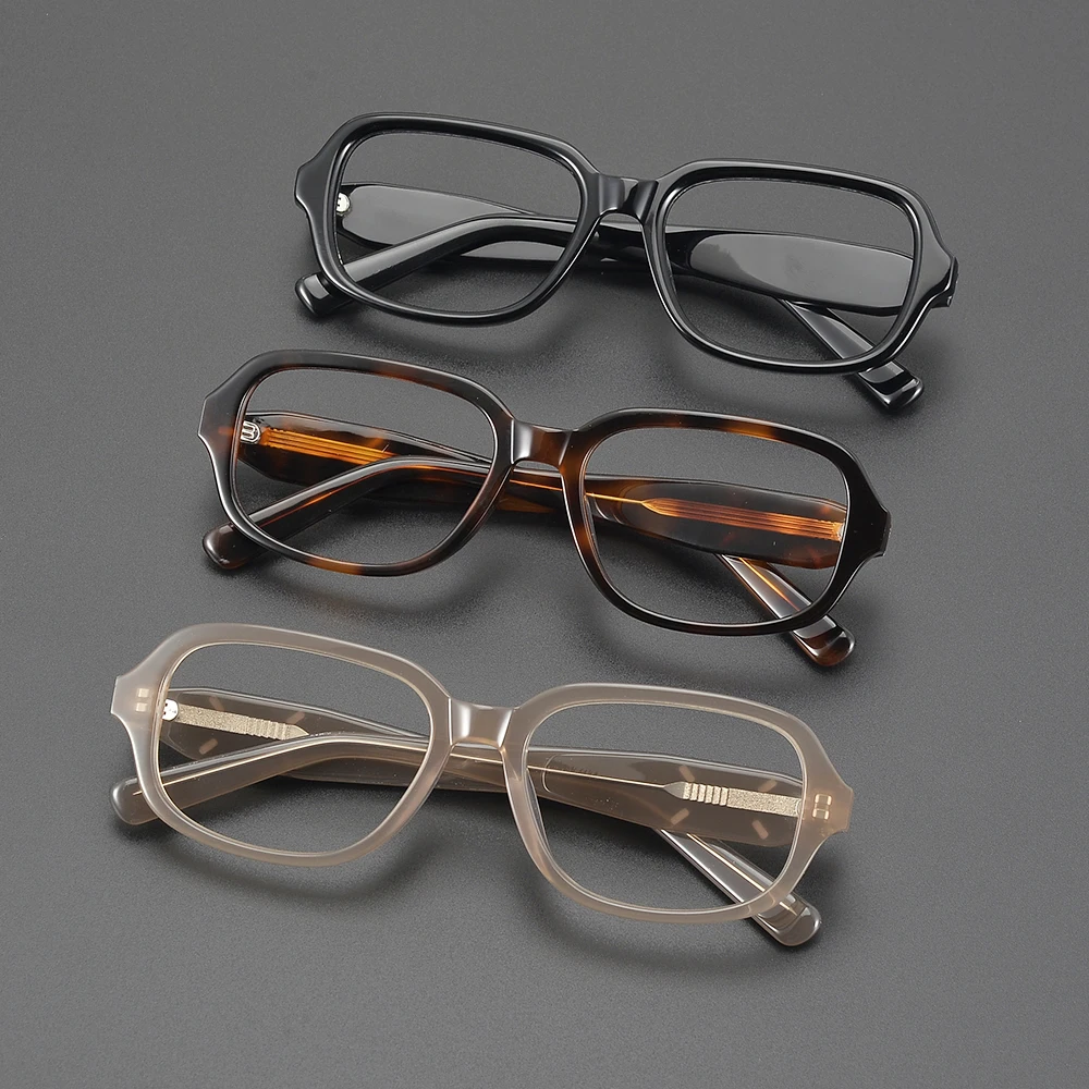 Optical Eyeglasses Frame Men Women MM114 Vintage Glasses Computer Acetate gm Glasses Spectacle Frame For Male Clear Lens