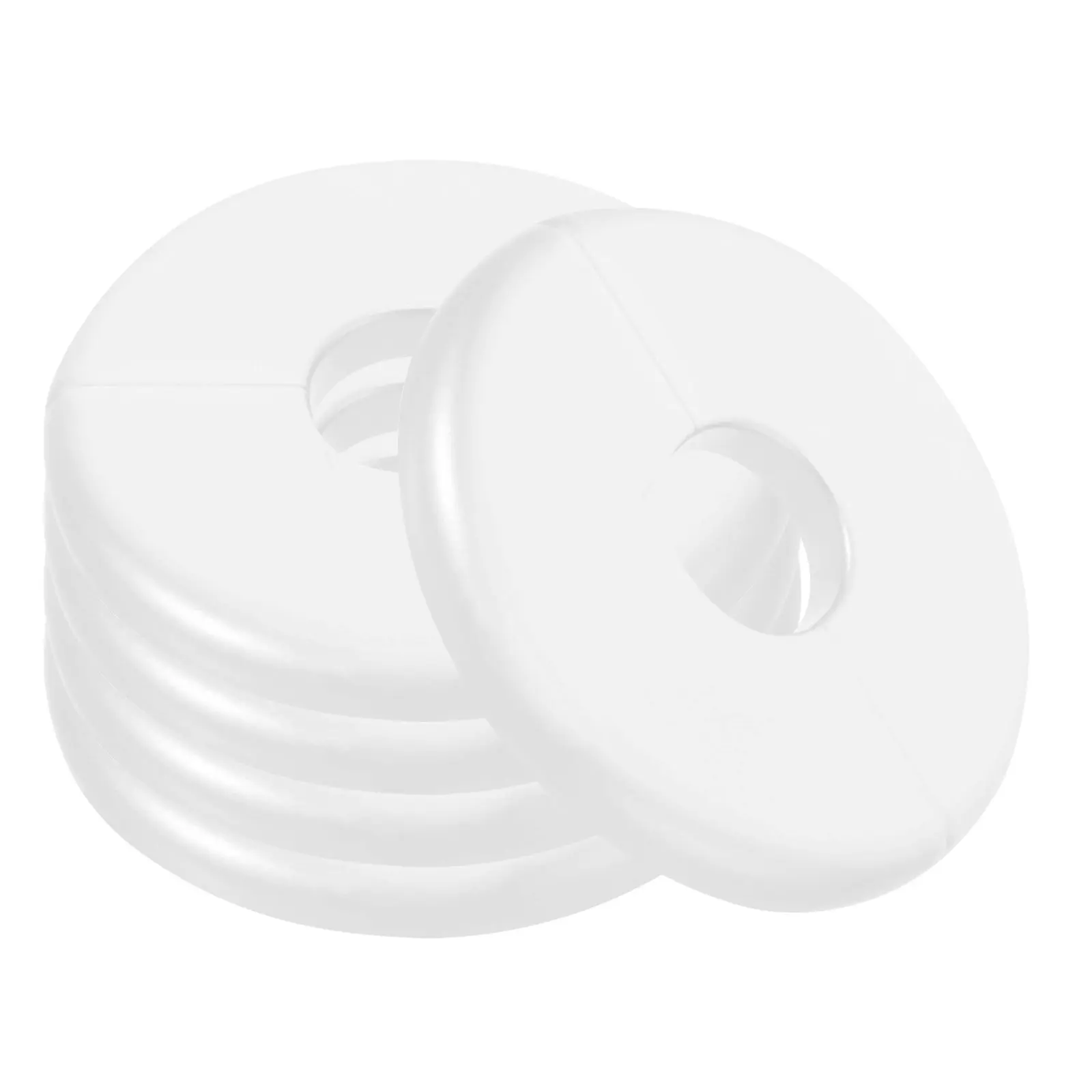 5Pcs Wall Mounted Flange Pipe Cover Round Escutcheon Self-Adhesive Toilet Split Pipe Hole Plumbing Cover for Bathroom Kitchen