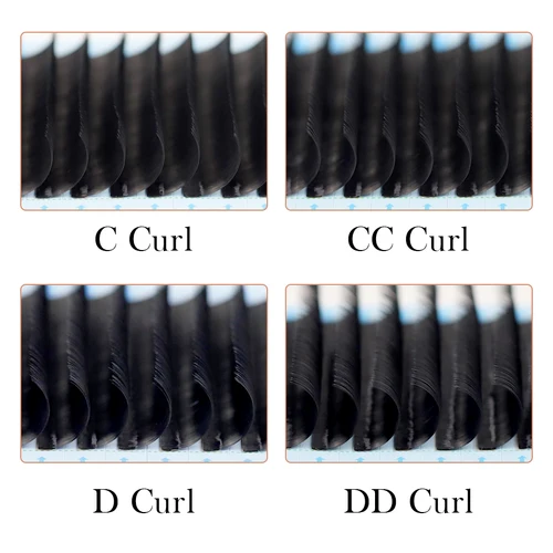 Imagen 2 del producto AGUUD J B C D Curl volumen extensión de pestañas 0,03mm imitación visón pestañas individuales negro mate suministros de extensión de pestañas clásicas