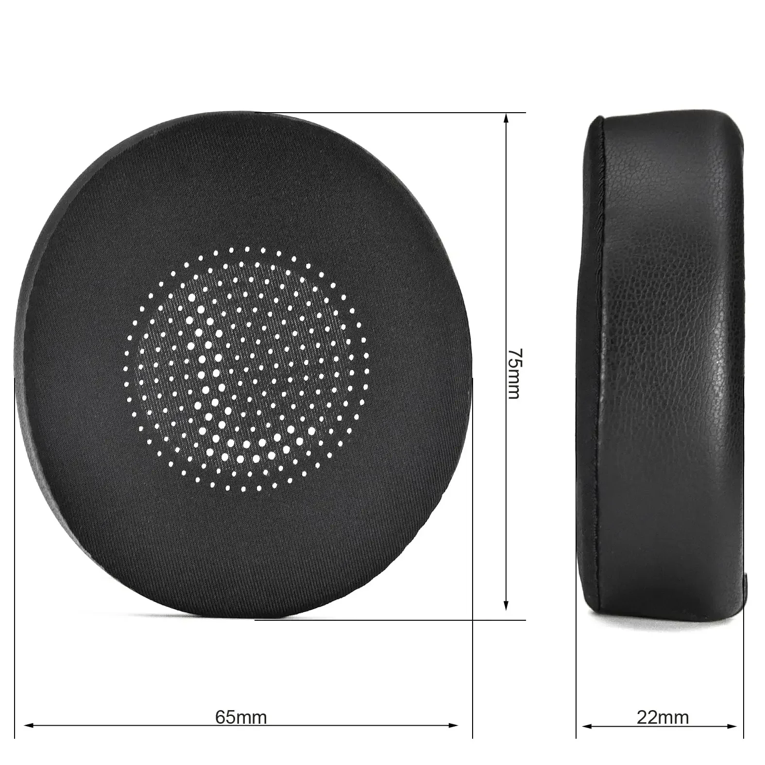 

NUNUVV Replacement Cooling Gel EarPads for Jabra Elite 45h Evolve2 65 UC Wireless Headphones with Softer Protein leather ，