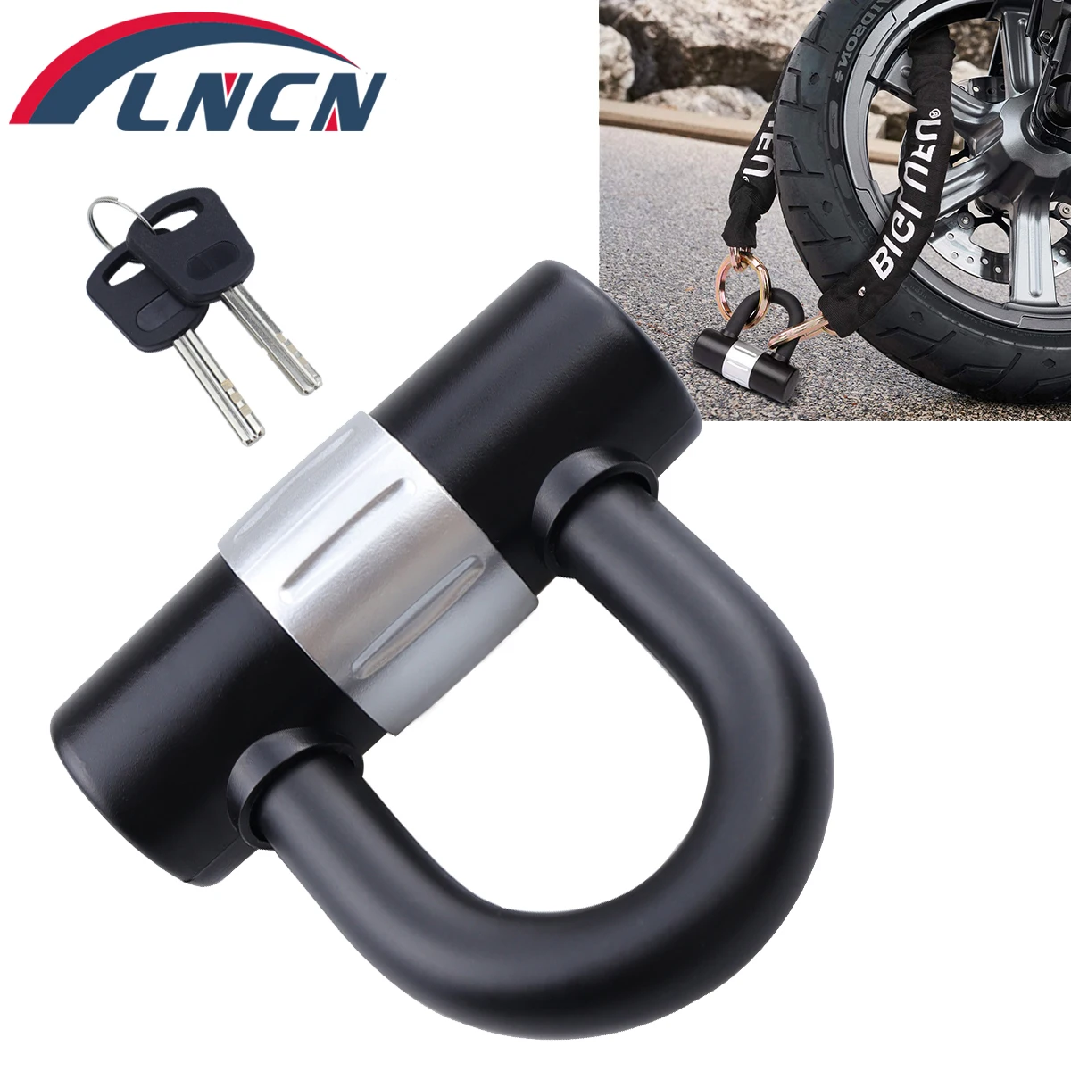 Anti-theft Bike U Lock With 2 Keys 16mm Heavy Duty U Lock Motorcycle  Bicycle Dics Lock