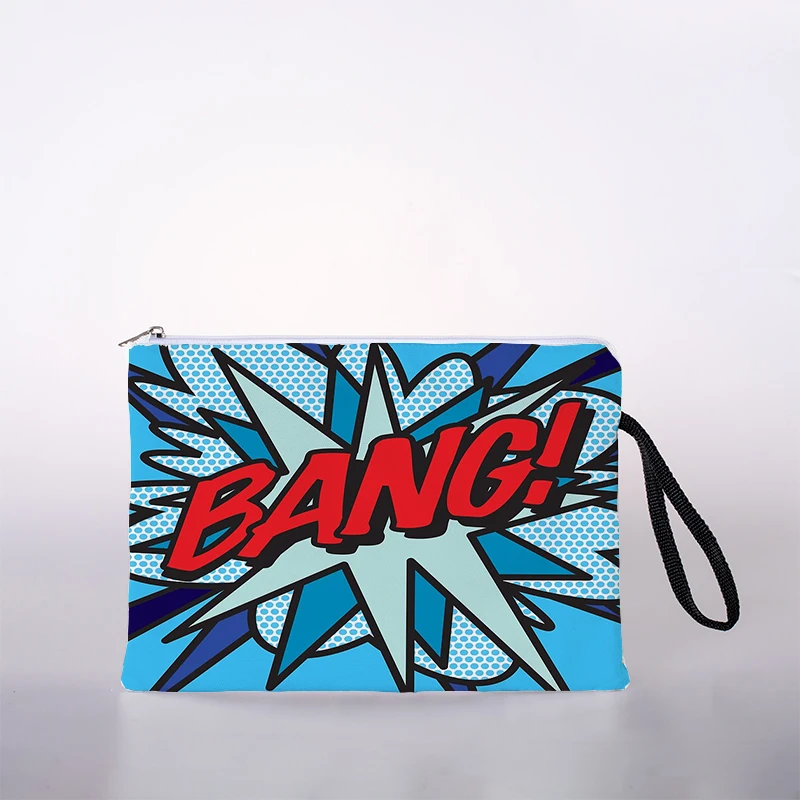 Beliebte Damen-Kosmetiktasche mit Pop-Print, niedlich, lässig, für Reisen, tragbare Aufbewahrung, Handtasche, Kosmetiktasche, Kulturbeutel