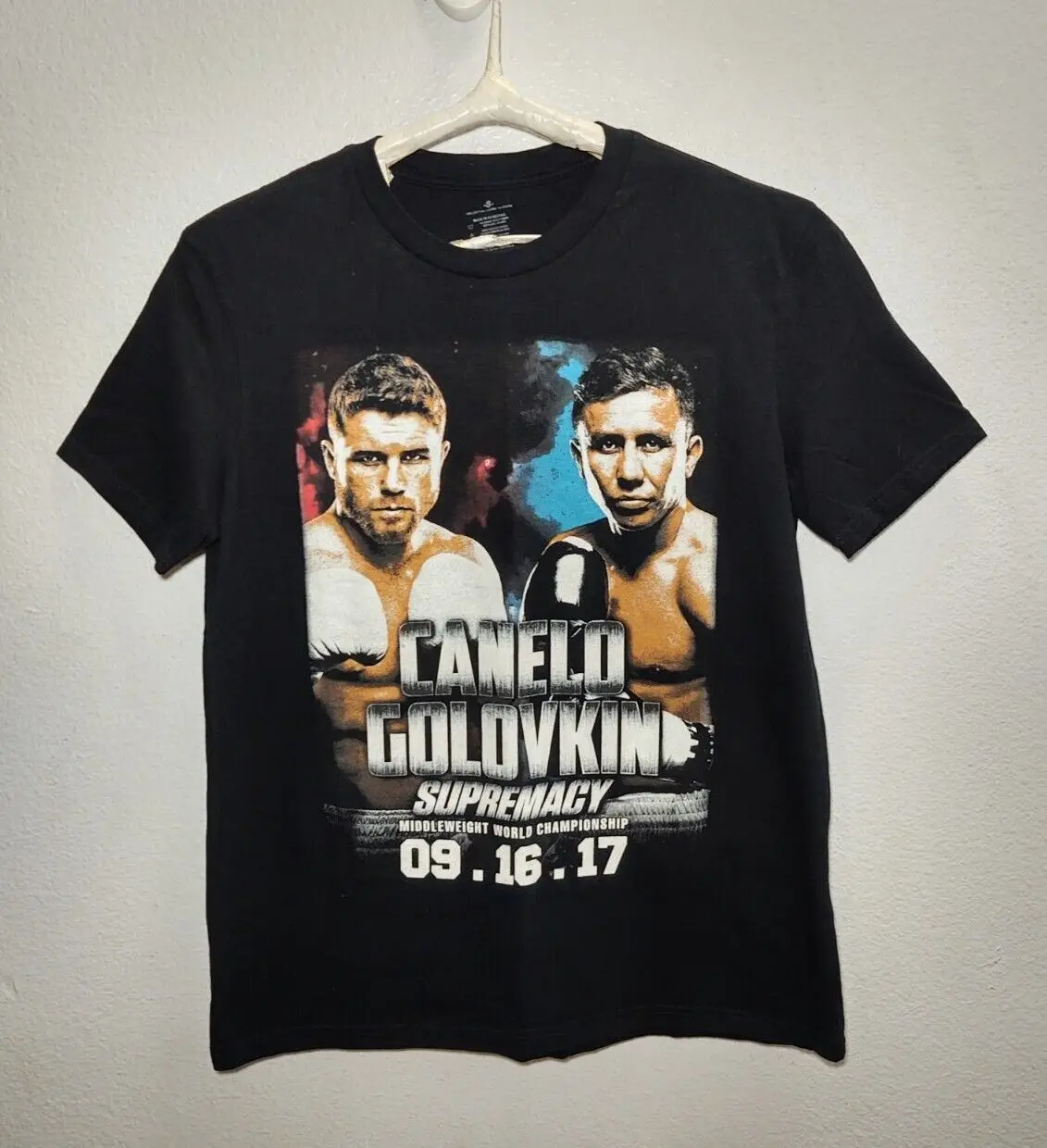 Нефирменная футболка Canelo alvрезы Vs. Gennady Golovkin для чемпионата среднего веса