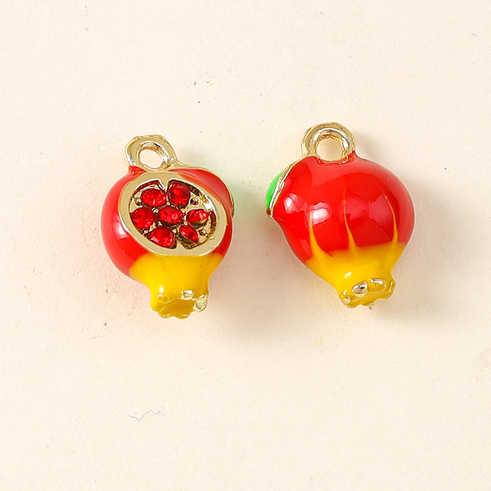 5pcs Cute Fruit Charms for DIY Jewelry Making