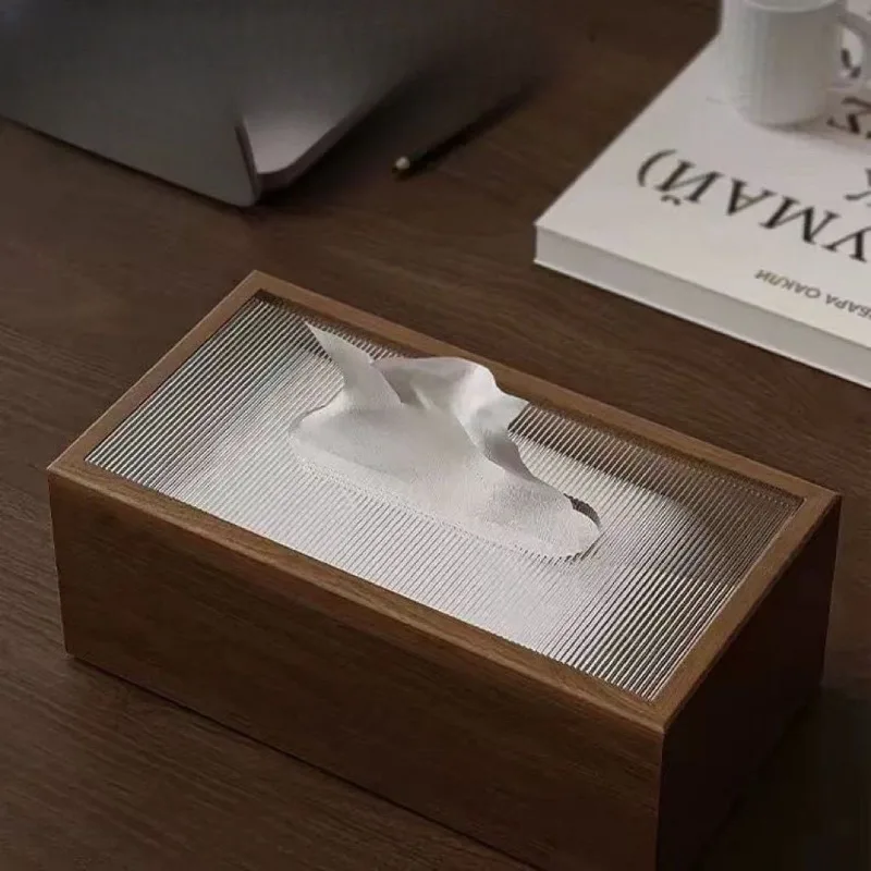 

Новая коробка для салфеток в китайском стиле из орехового дерева, квадратная, для гостиной, журнального столика, обеденного стола, легкая роскошная, для декора дома