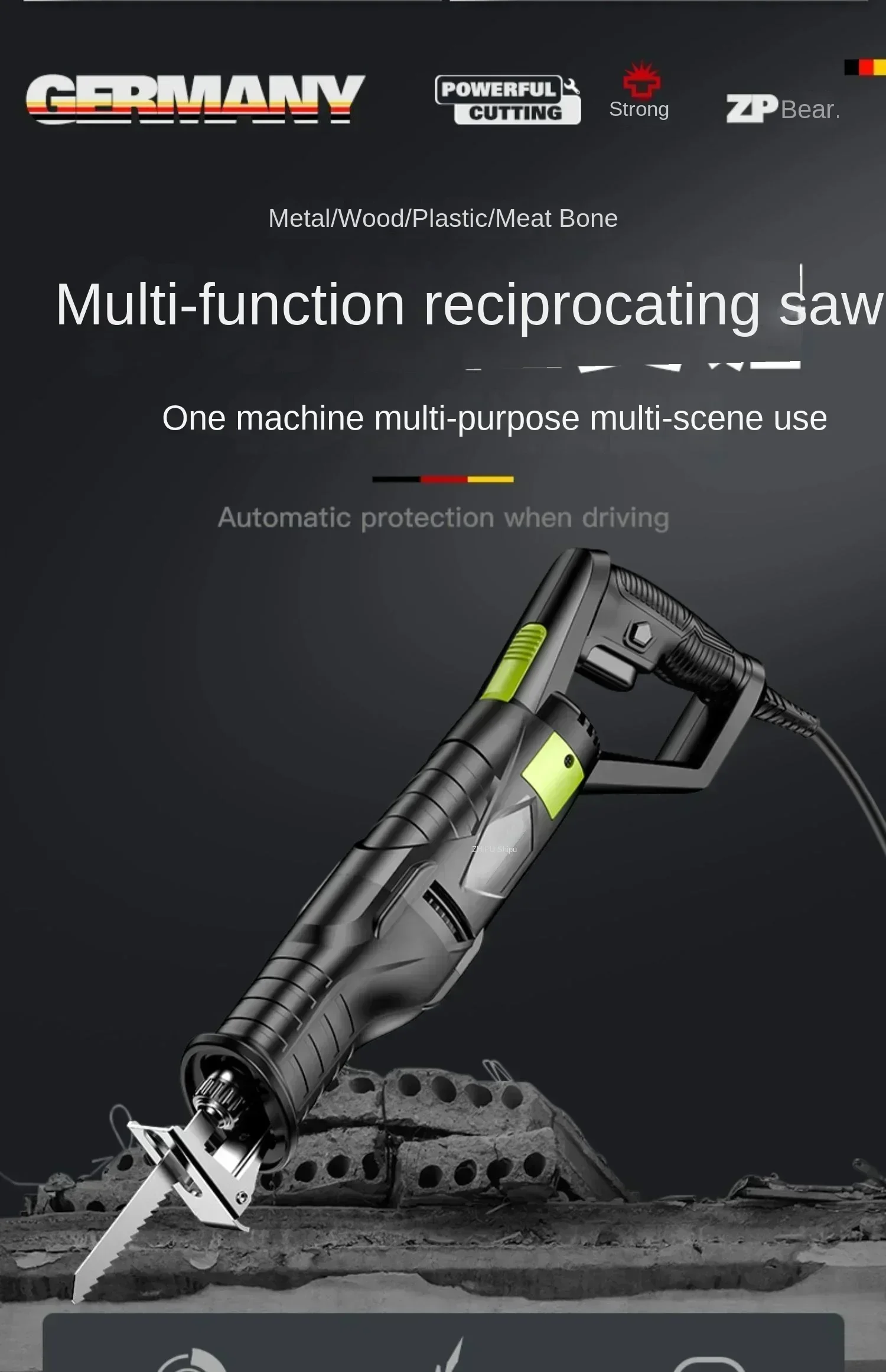 

220V Powerful German Schipper Electric Saw With Multifunctional Horse Saw Blade For Home Use C