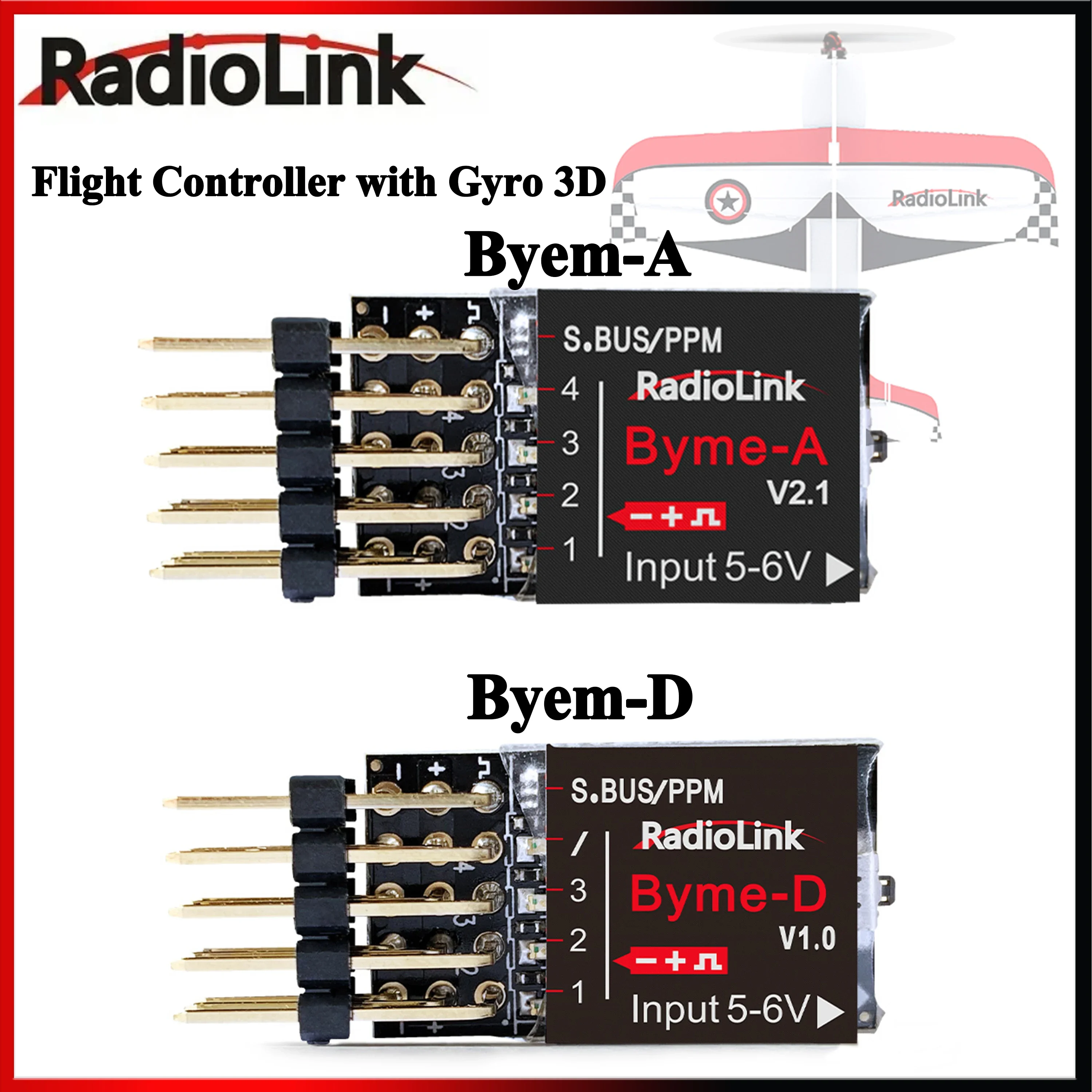 

Контроллер полета Radiolink Byme-A Byme-D Mini FC 3/5 Режим полета с гироскопом 3D для радиоуправляемого самолета с неподвижным крылом Самолет с прямым крылом