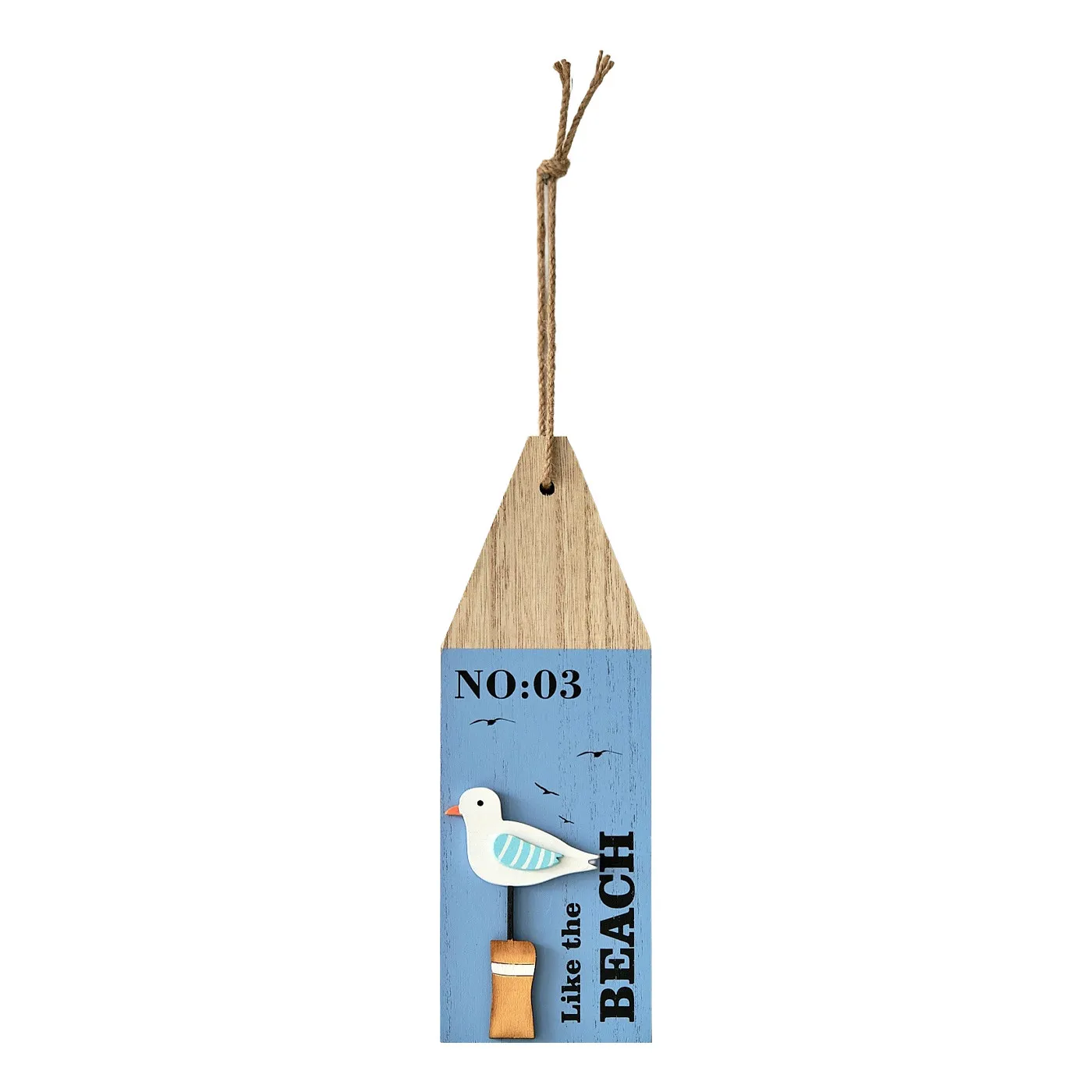 Creative Wooden Ocean Buoy Float Mediterranean‑Style Wall Hanging Pendant Vintage Decor for Living Room Background Wall Home