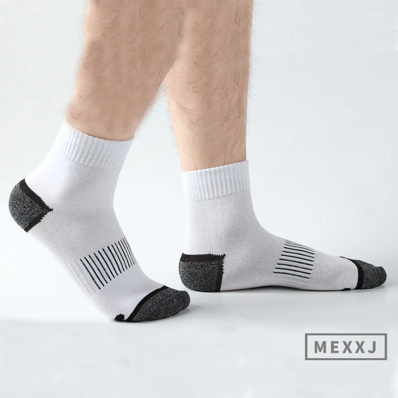20 Paar Herren-Baumwollsocken-Set in großen Größen 38-45 – Lässige, atmungsaktive Sport- und Wintersocken in Schwarz – Bequeme, hochwertige gepolsterte Crew-Socken – Detail 8