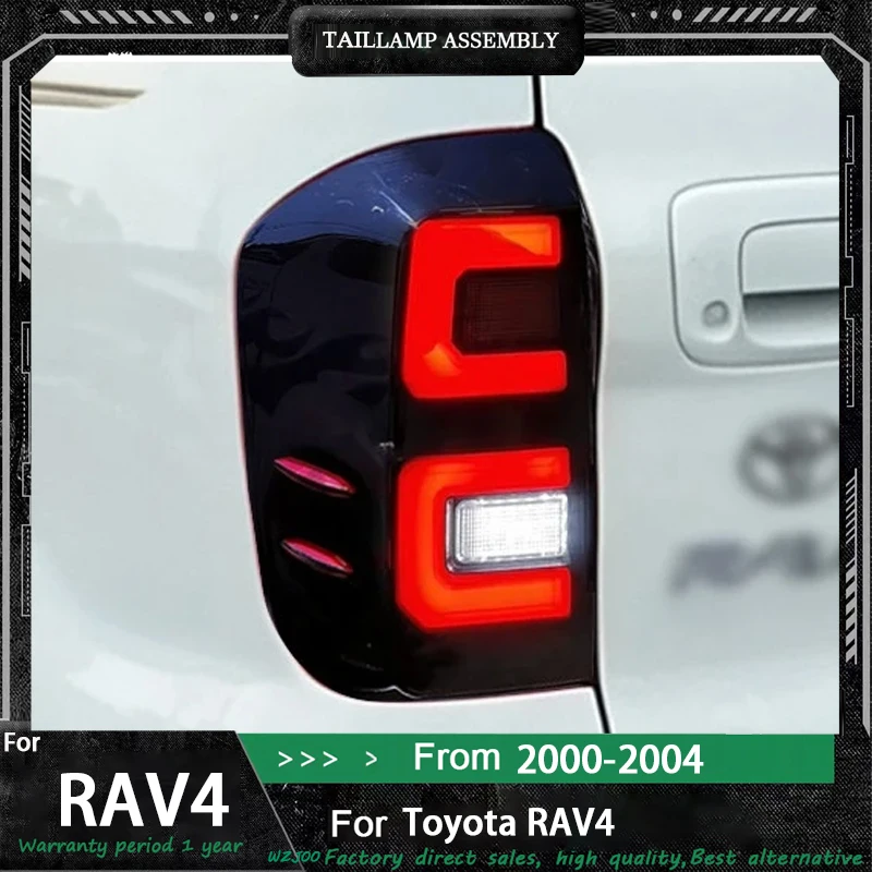 

Car Led Taillight Assembly For Toyota RAV4 2000-2004 Start Scan Driving Brake Reverse Lamp Yellow Dynamic Turn Signal Tail Lamp