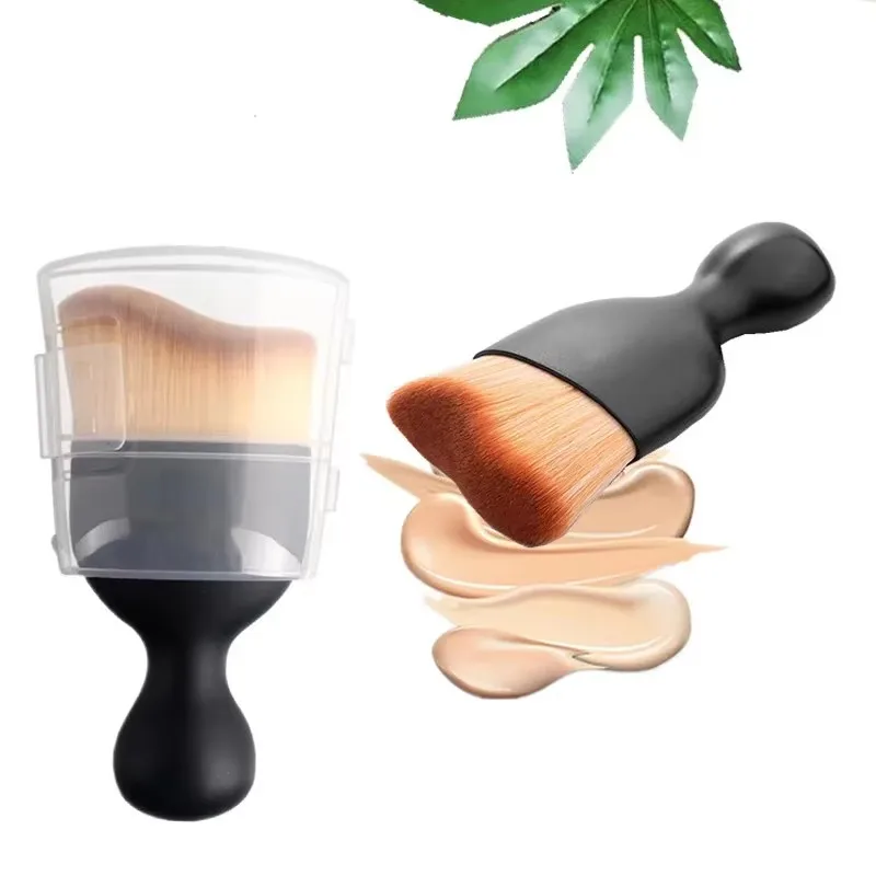 1-6Pcs Makeup Brush Multifunctional Wine Cup Brush Car Dust Removal Curve Brush Wave Type Powder Foundation Brush Beauty Tools