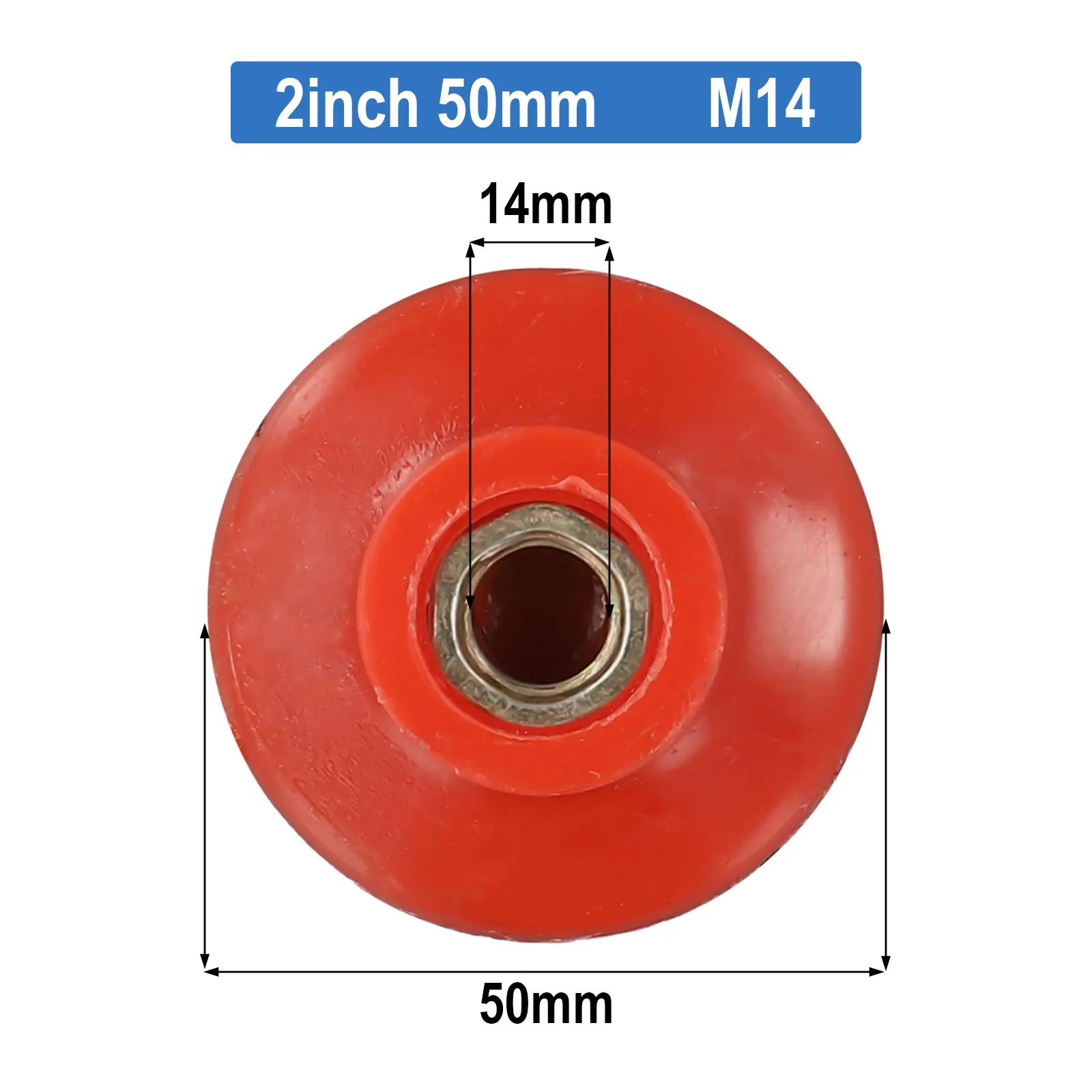 Grinding Disc Backing Pad 1 Pc 2 Inch Accessories M10/M14/M16 Polishing Pad Holder Polishing Pads Red Replacement