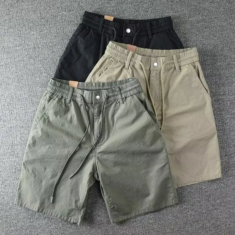 

Summer Men's Casual Shorts Loose Sports Shorts for Daily Travel Gym Shorts Men Khaki Black Green Cargo Pants 2026 New
