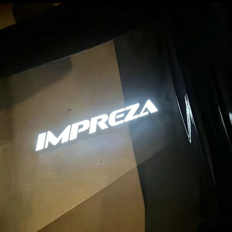 2X LED Auto-Willkommens-Türbeleuchtung mit Geister-Schatten-Effekt, Emblem-Zubehör für Subaru STI Forester Impreza Legacy Outback XV BRZ WRX Tribeca – Detail 1