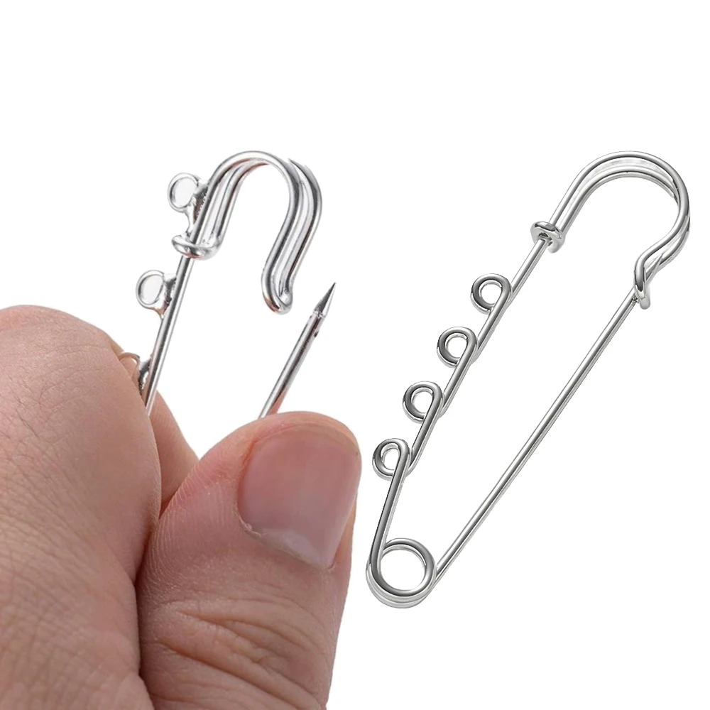 10 قطعة دبابيس أمان كبيرة بروش قاعدة فارغة مع 1/2/3/4/5 حلقات خواتم DIY بها بنفسك مجوهرات الملابس الحرفية صنع لوازم اكسسوارات #6