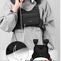 Chest Bag Waist Bag Hip Hop Streetwear Large Capacity Sports Casual Vest Bags for Men Fishing Vest Bag Camping Hiking Bags Men