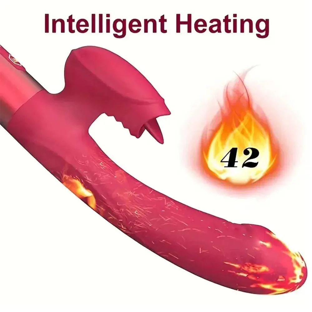 Powerful Vibrator for Women with Tongue Licking Clitoris Stimulator Female Masturbation G Spot Dildo Adults Goods Sex Toys 18+ - Image 3