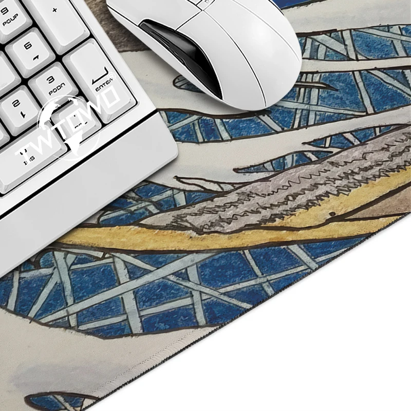 Japan Great Wave Mouse Pad Gaming XL Home New Mousepad XXL keyboard pad Soft Carpet Non-Slip Natural Rubber Mice Pad