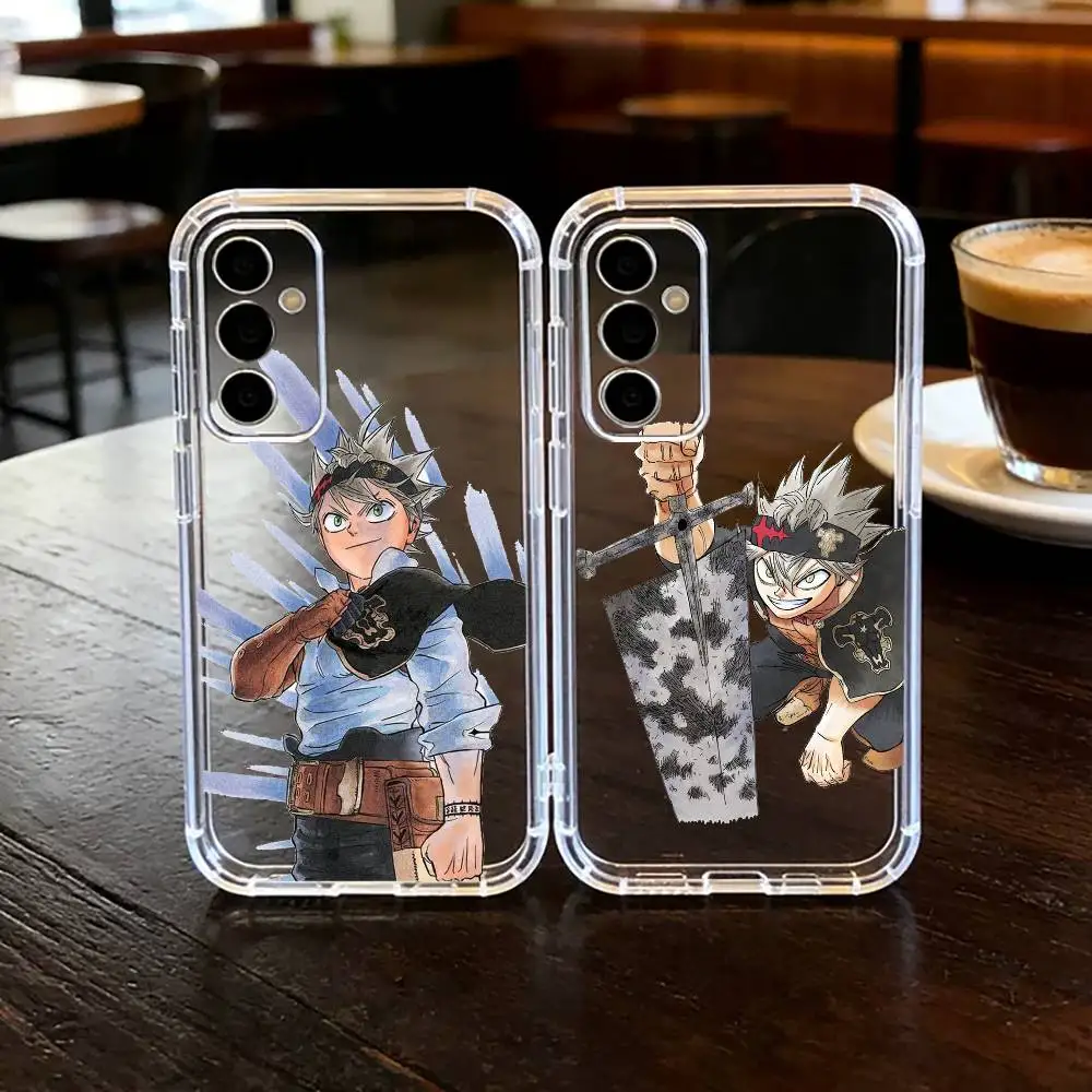 

Anime Cool A-Asta Phone Case For SamsungA10,12,20,21S,30,31,40,50,51,52,70,71 Transparent Cover