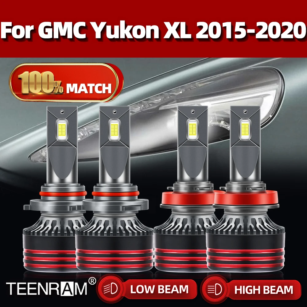 

240W 40000LM Canbus светодиодный лампы для фар 12V Turbo автомобильные лампы 6000K белые для GMC Yukon XL 2015 2016 2017 2018 2019 2020