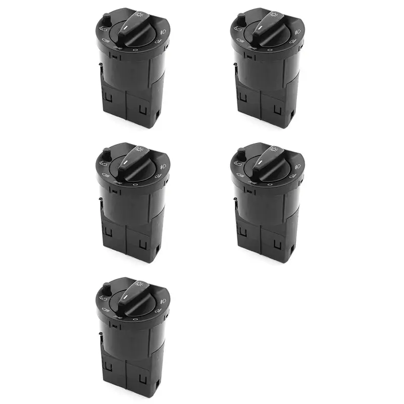 

5X For VW Santana Quattro Headlight Control Switch Adjust Button Replacement Parts 33D941531