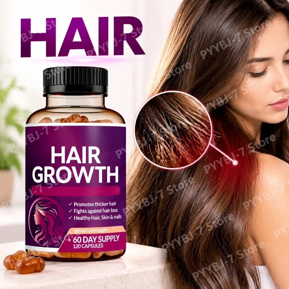 Biotin Collagen Gummies Fix Brittle Breaking Hair Vitamins A C D3 E B12 Zinc Hair Growth Supplement Fuller Shine Hair for Women