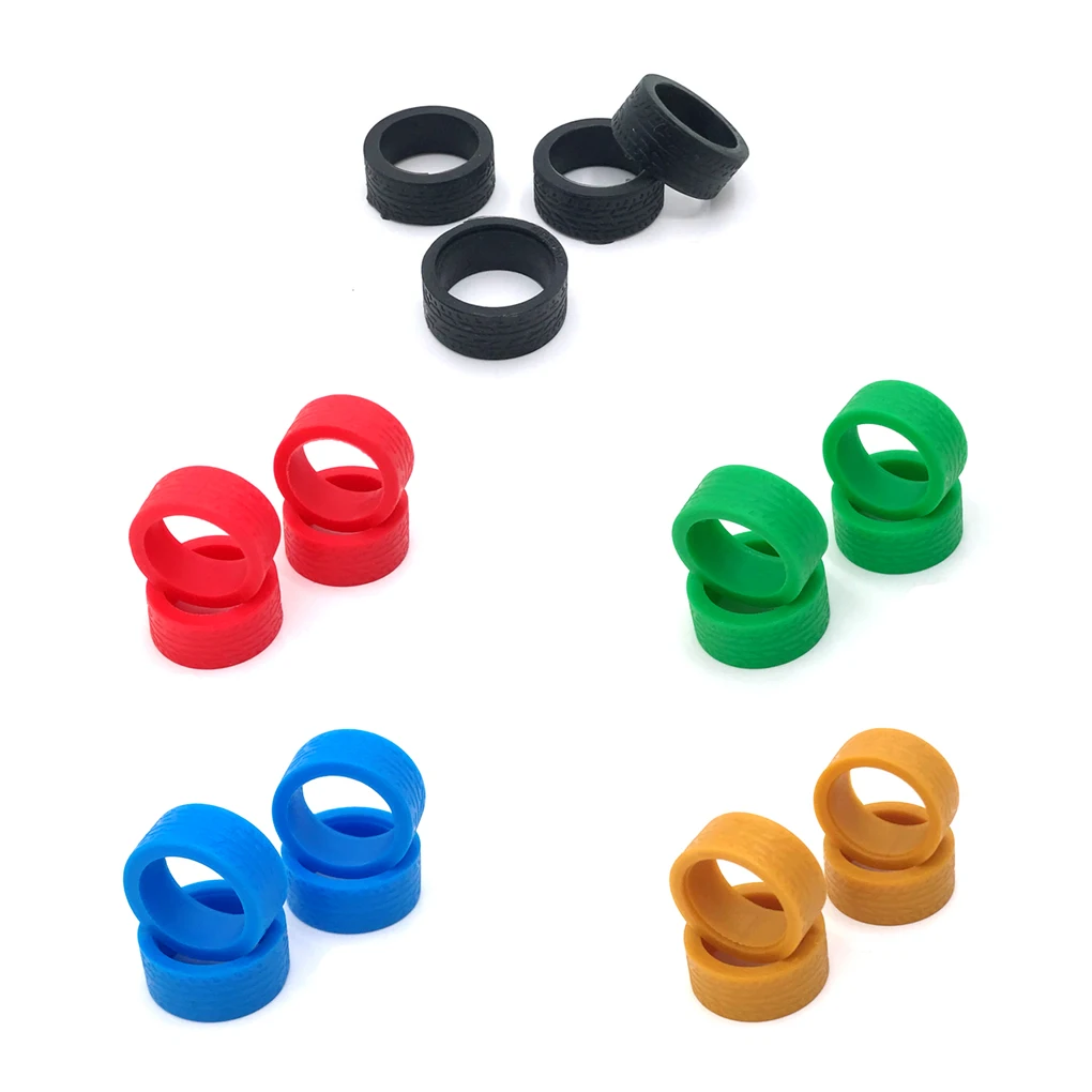 4Pcs Rubber Tyre Tires Wheel for WLtoys 284131 K969 K979 K989 K999 P929 P939 Iw04M Mini-Z Mini-D Mini-Q 1/28 RC Drift Racing Car